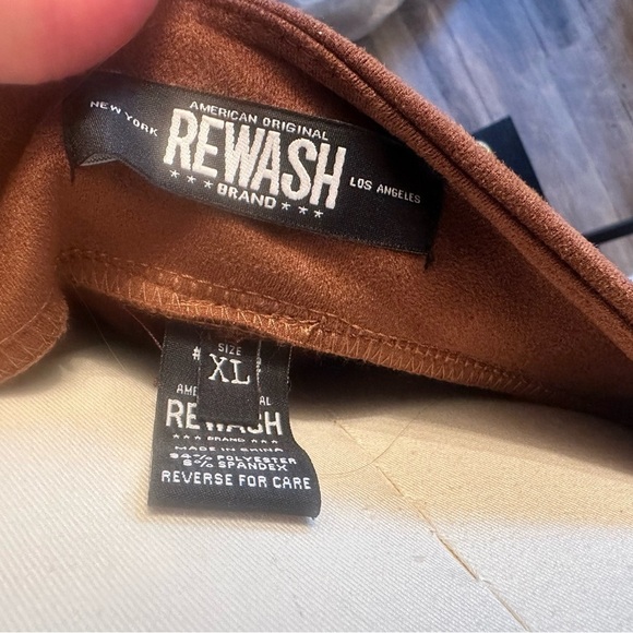 Brown suede flares- rewash extra large - Picture 5 of 5
